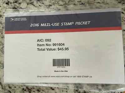 Sealed 2016 Mail-Use Stamp Packet 991604 for the Year Book | eBay