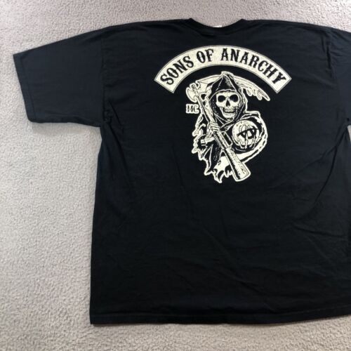sons of anarchy T Shirt Men’s 2XL Black Reaper Death - Picture 10 of 15