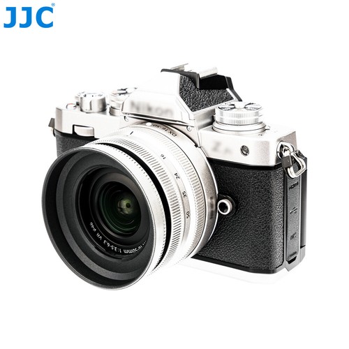 Silber ABS Objektivhaube für Nikon DX 16–50 mm f3,5–6,3 Objektiv auf Z fc Zfc Z50 als HN-40 - Bild 10 von 12