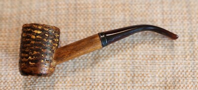 Antique Bent Corn Cob Pipe circa 1940 5 1/2 inches