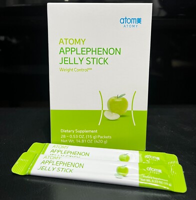ATOMY Applephenon Jelly Stick Green Apple Weight Loss Slim Body 28pcs Exp: 2/27