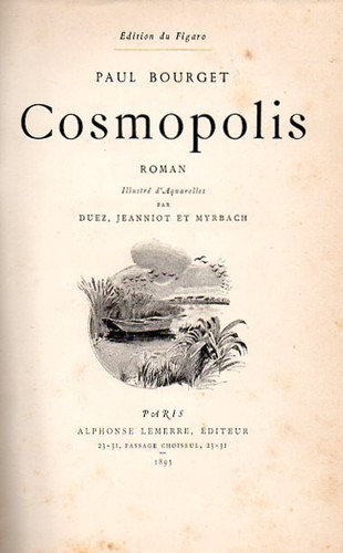 COSMOPOLIS PAUL BOURGET DUEZ JEANNIOT ET MYRBACH FRENCH TEXT 1893 (MA815) - Picture 2 of 3