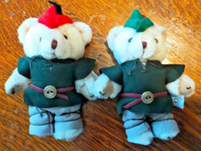 Unique hand-dressed Robin Hood 5" jointed Teddy stocking filler party bag