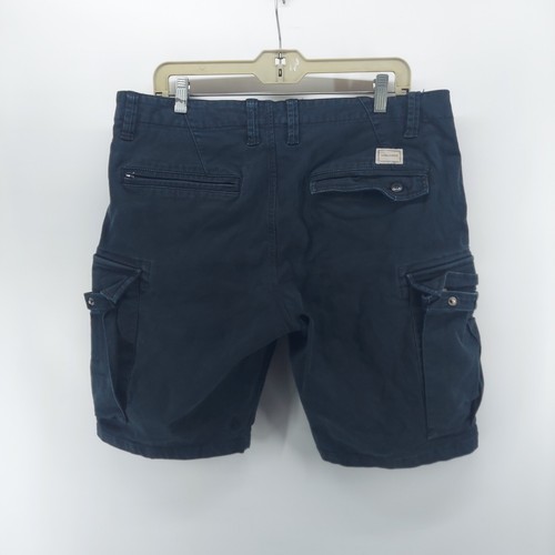 volcom cargo shorts men size 33 black flat front classic summer pockets - Picture 7 of 9