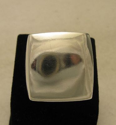 Large Sterling Silver Ring Solid Punched 925 Handmade