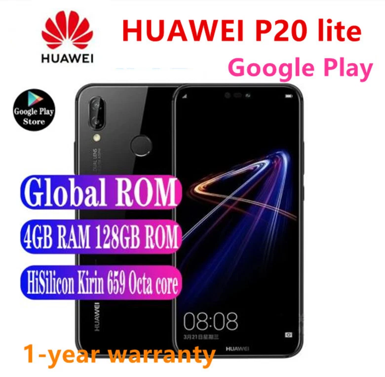 Huawei P20 lite 64G 128GB Dual SIM Global Version Unlocked Smartphone New  Sealed