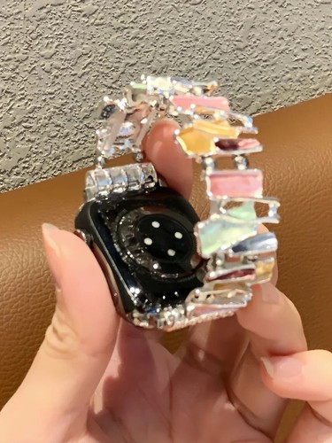 Watch Strap Apple IWatch Universal Watch Band Metallic Stretch Strap Colorful - 第 13/29 張圖片