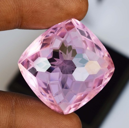Precious 86.45 CT Flawless Brazil Pink Citrine Cushion Cut Loose Gemstone - Picture 9 of 10
