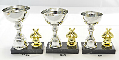 Kegeln - Bowling - Trophäe / Pokal 3er set oder einzeln incl. Beschriftung