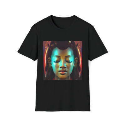 Black African Buddha Issa Softstyle Cotton Unisex Kyo Meditation Zen Tee T-Shirt