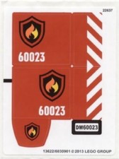 LEGO 60023 - Town: City - City Starter Set - STICKER SHEET 1 2