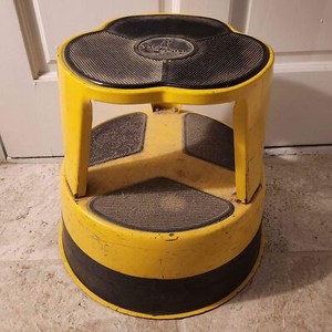 Vintage Cramer Kik Step Step Stool - Yellow & Black