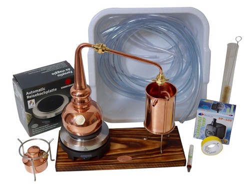 CopperGarden 0,5L WHISKY DESTILLE SORGENFREI | elektr. Brennerei Set | meldefrei