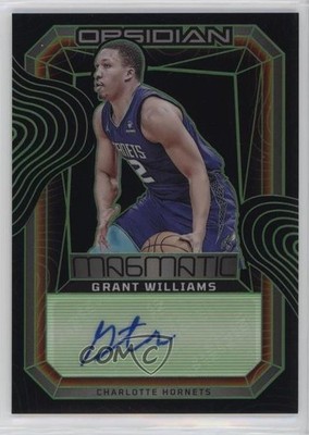 2023 Panini Obsidian Electric Etch Green 18/25 Grant Williams #MS-WIL Auto 04tw