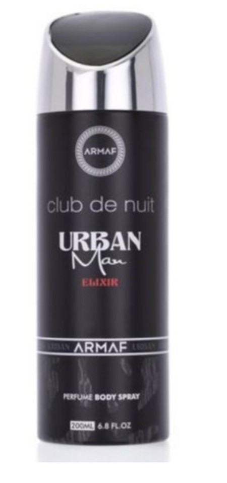 CLUB DE NUIT URBAN MAN ELIXIR PERFUME BODY SPRAY 6.8 OZ / 200 ML (UN BOX) NEW