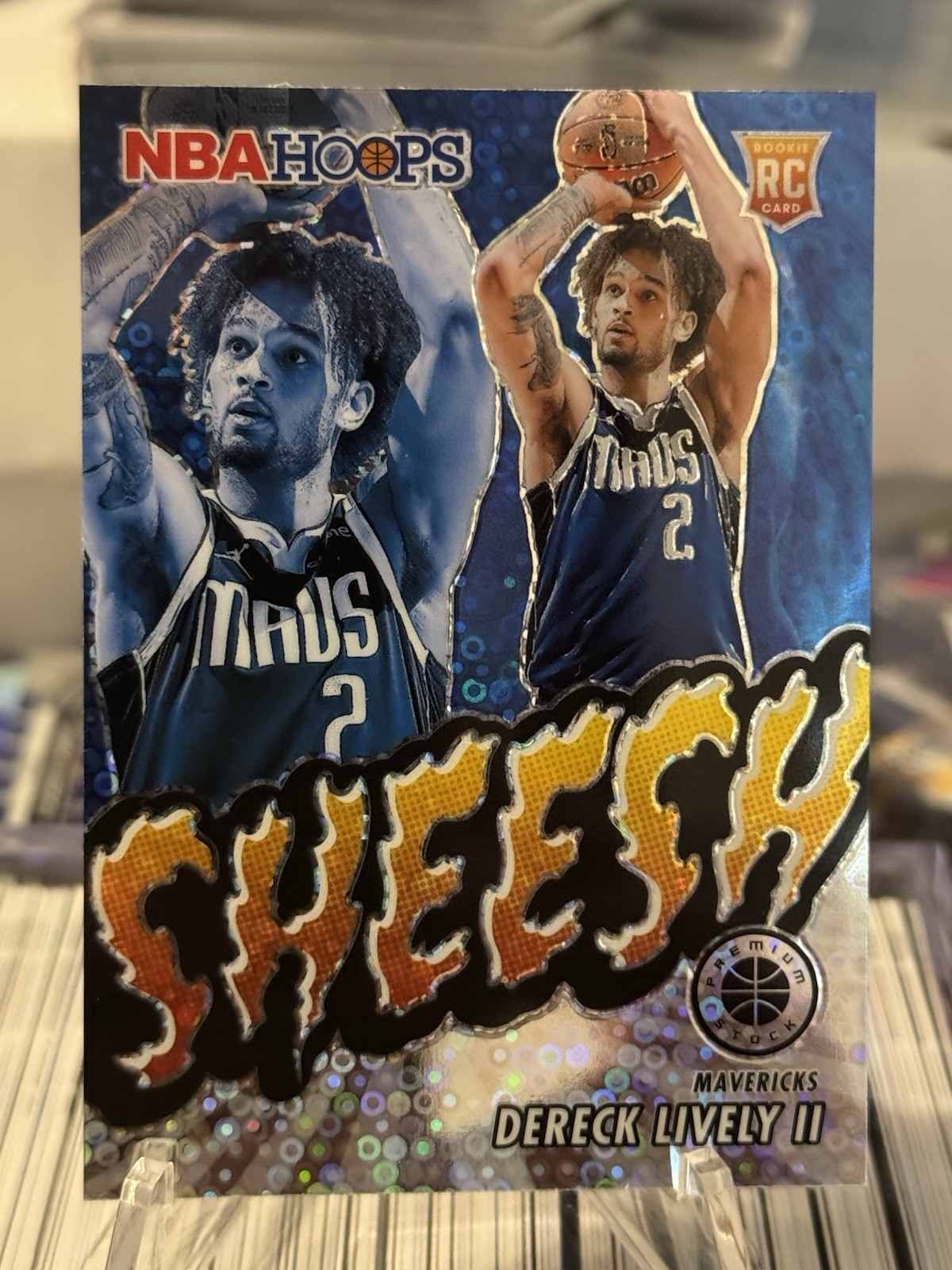 2023-24 Panini Hoops Premium Stock - Sheesh Disco Prizm #13 Dereck Lively (RC)
