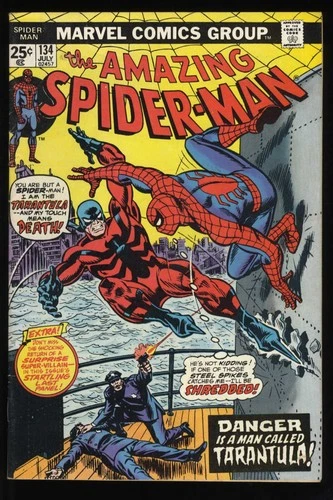 Amazing Spider-Man #134 FN 6.0 1st Full Appearance Tarantula! Marvel 1974