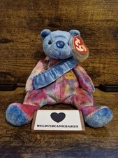 Ty Beanie Baby September the Bear with Tags Happy Birthday Sapphire Soft Gift