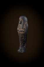 Rare Authentic Ancient Egyptian Ushabti Statue – Black Stone Servant Figurine