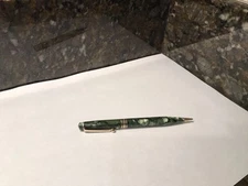 Vintage Wahl Eversharp Mechanical Transitional Pencil Green Marbled Gold Filled