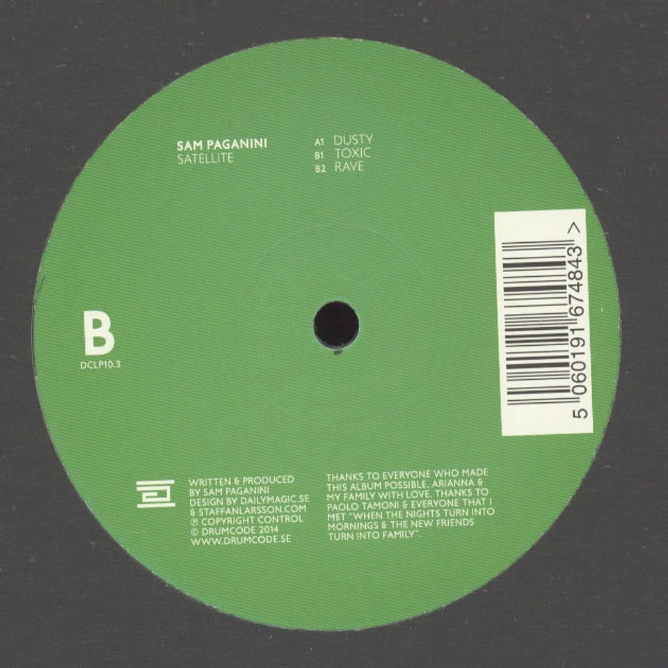 Sam Paganini - Satellite Part 3 (Vinyl 12" - 2014 - EU - Original) - Bild 2 von 4