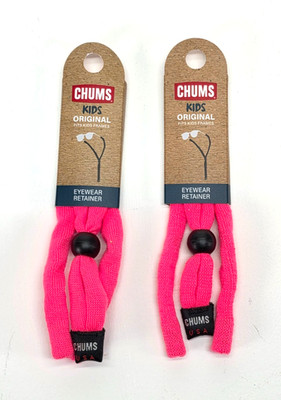CHUMS Kids Eyewear Retainers 2-Pack Pink Adjustable NWT