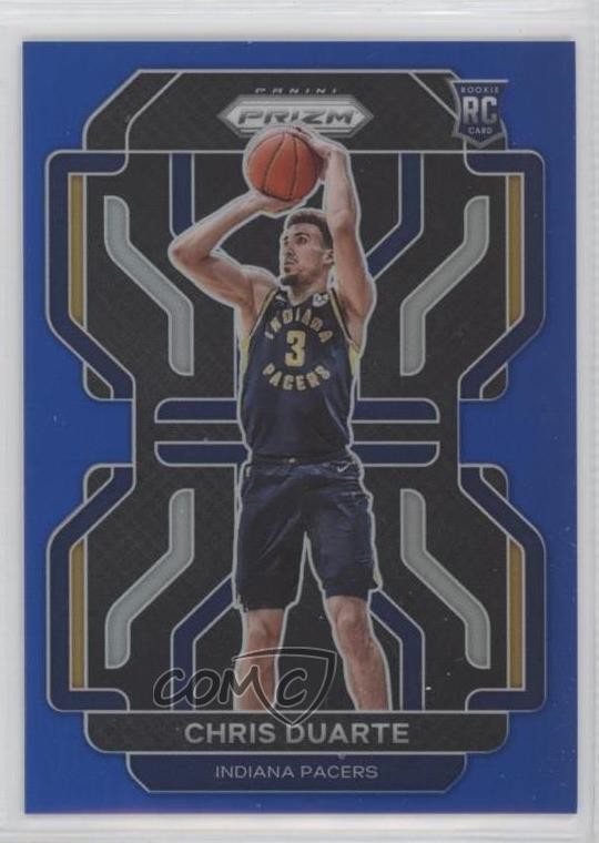 2021-22 Panini Prizm Blue Prizm 162/199 Chris Duarte #315 Rookie RC o8g