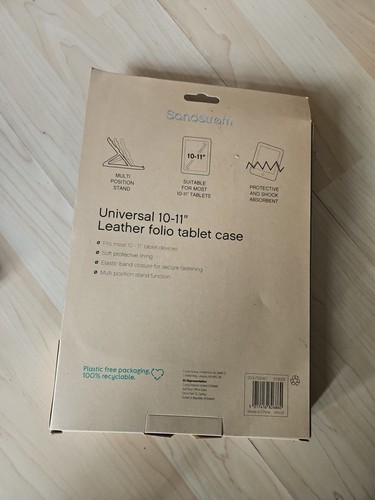 SANDSTROM S10UTB21 Tablet Case 10"-11" Leather - Black USED inc VAT - 第 2/2 張圖片