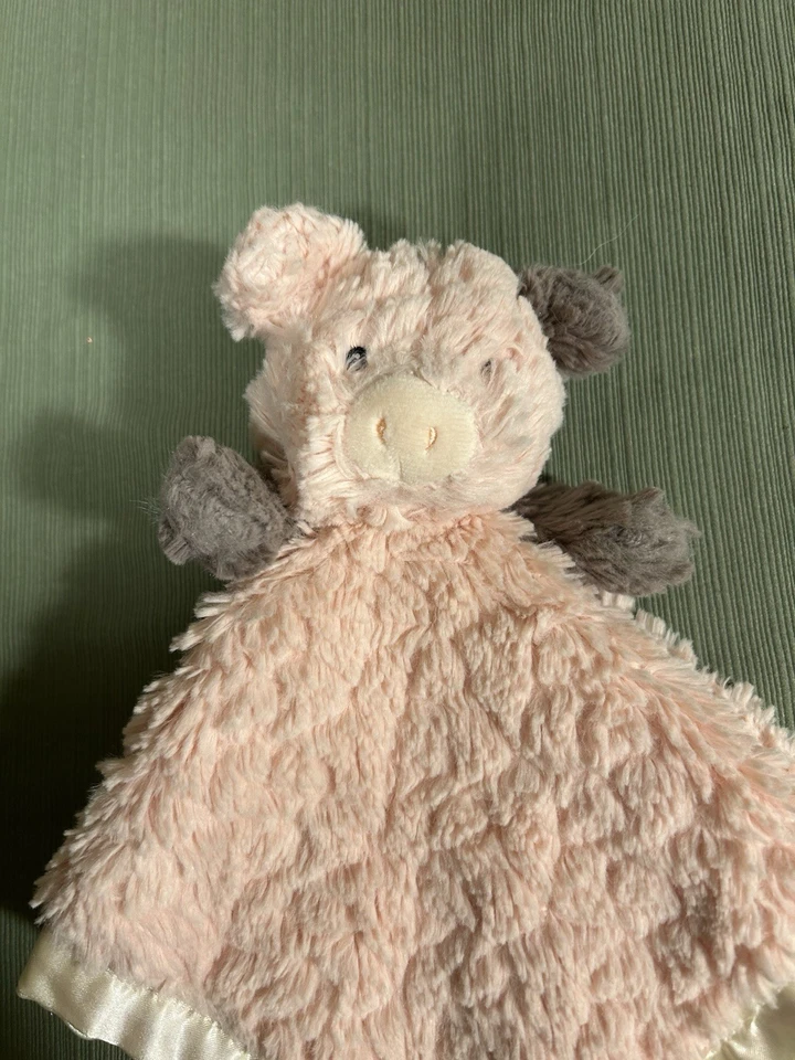 Mary Meyer розовый свинья милый 13» ребенка безопасности одеяло кремовый атлас отделки и спины - Изображение 3 из 4