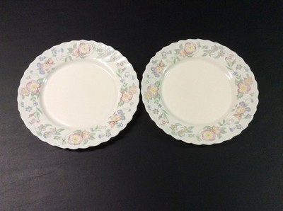 Set of 2 Arcopal Champetre 10-3/4 Inch Diameter Dinner Plates (Very Good)
