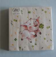 20 Servietten GlÜCkwÜNsche Schweinchen 1 Packung Ovp Motivservietten Ihr Tiere