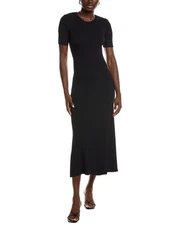 Maje Rib Knit Maxi Dress Women's