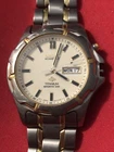 Vintage Seiko Kinetic Sport 100 Two Tone 100 Meters Water Resistance For Parts