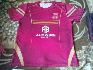 RARE RUGBY SHIRT QUEENSLAND QLD MAROONS TRAINING 2010'S 2020'S SIZE XL