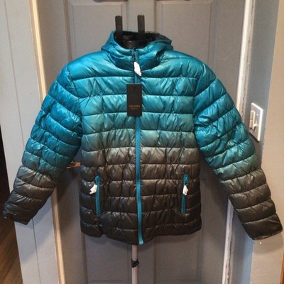 Womens Krumba Collection Gradient H2O Resistant Jacket- Size S- Teal/ Gray