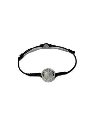PEACEMINUSONE bracelet SV925 Black men 