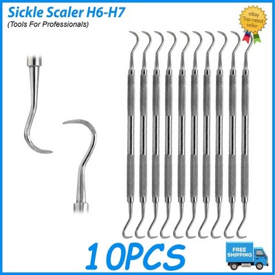 Professional H6-H7 Dental Scaler Plaque Tartar Remover Stainless Steel