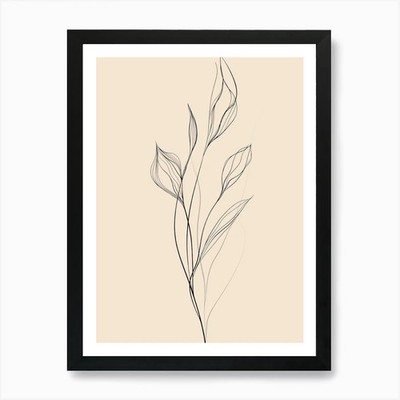 Drawing Of A Flower 4 Art Print Framed Wall Art Poster Canvas Print Picture