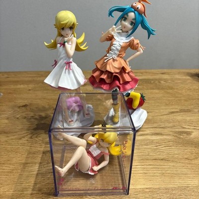 Bakemonogatari Prize Figure Set 3 Pieces Shinobu Oshino Yozuru Ougi Collectible