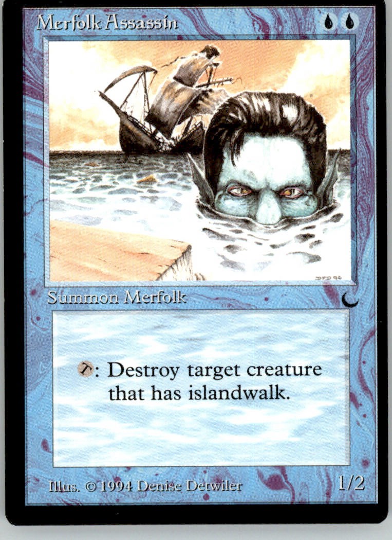 Merfolk Assassin - The Dark - NM Magic: The Gathering