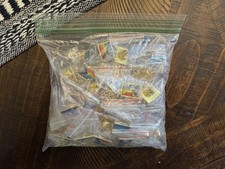 Bulk Lot 75+ New Progress Pride Flag Enamel Lapel Pins Gold Tone LGBTQ Rainbow