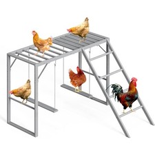 Chicken Perch Swing Chicken Roosting Bars with Ladder for Coop Pet Swing Set