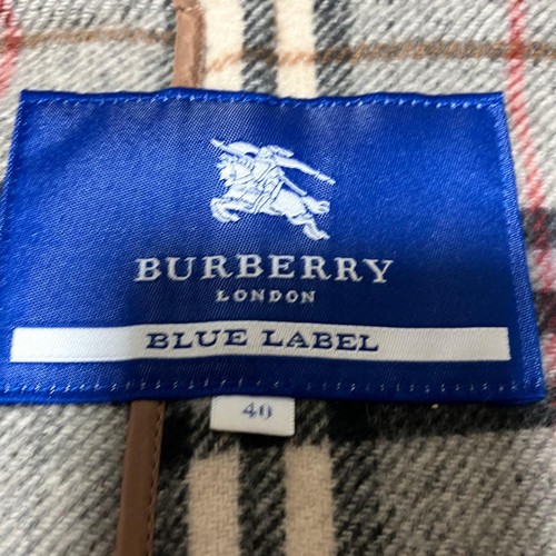 BURBERRY Hooded Long Duffle Coat Jacket Blouson Women Size 40 Camel Nova Plaid  - Afbeelding 12 van 20