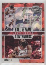 2018 Panini Contenders Optic Hall of Fame Red Cracked Ice Prizm James Harden s3g