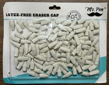 Mr. Pen Latex-free Eraser Caps for Pencils, 120 Pack