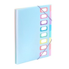 Trieur Document A4 avec 8 Compartiments Rainbow Pastel