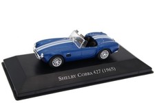 SHELBY COBRA 427 BLUE w WHITE STRIPES 1965 -  1:43 SCALE MODEL