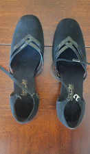 Women's West Coast Swing Salsa Ballroom Dance Shoes low Heel 1 Very Fine 8881