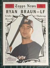 2010 Topps  News Ryan Braun  NL All- Stars Card # 492