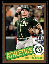 Matt Chapman 2020 Topps 35th Anniversary 1985 Topps Gold 42/50 #85-78
